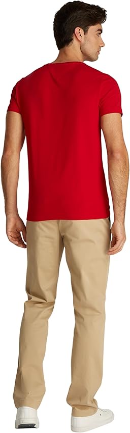 Detalle 2 de Tommy Hilfiger Camiseta Slim Fit M roja