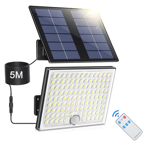 Detalle de Realky Luce Solare da Esterno con Sensore di Movimento e Telecomando – IP65, 3 Modalità