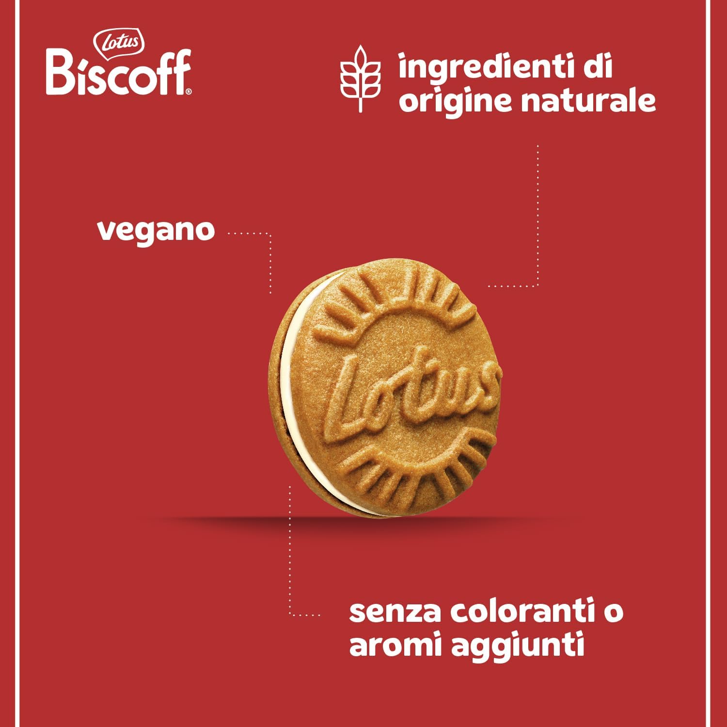 Thumbnail 3 de Lotus Biscoff Biscotto Sandwich al gusto vaniglia – 9 confezioni da 15 pezzi (1,35 kg)
