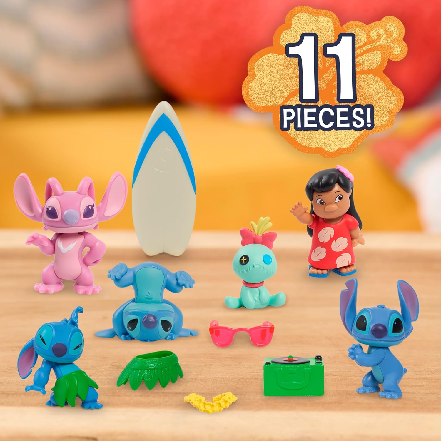 Detalle 2 de Just Play Stitch Movie Sammelfiguren-Set 7 Stück