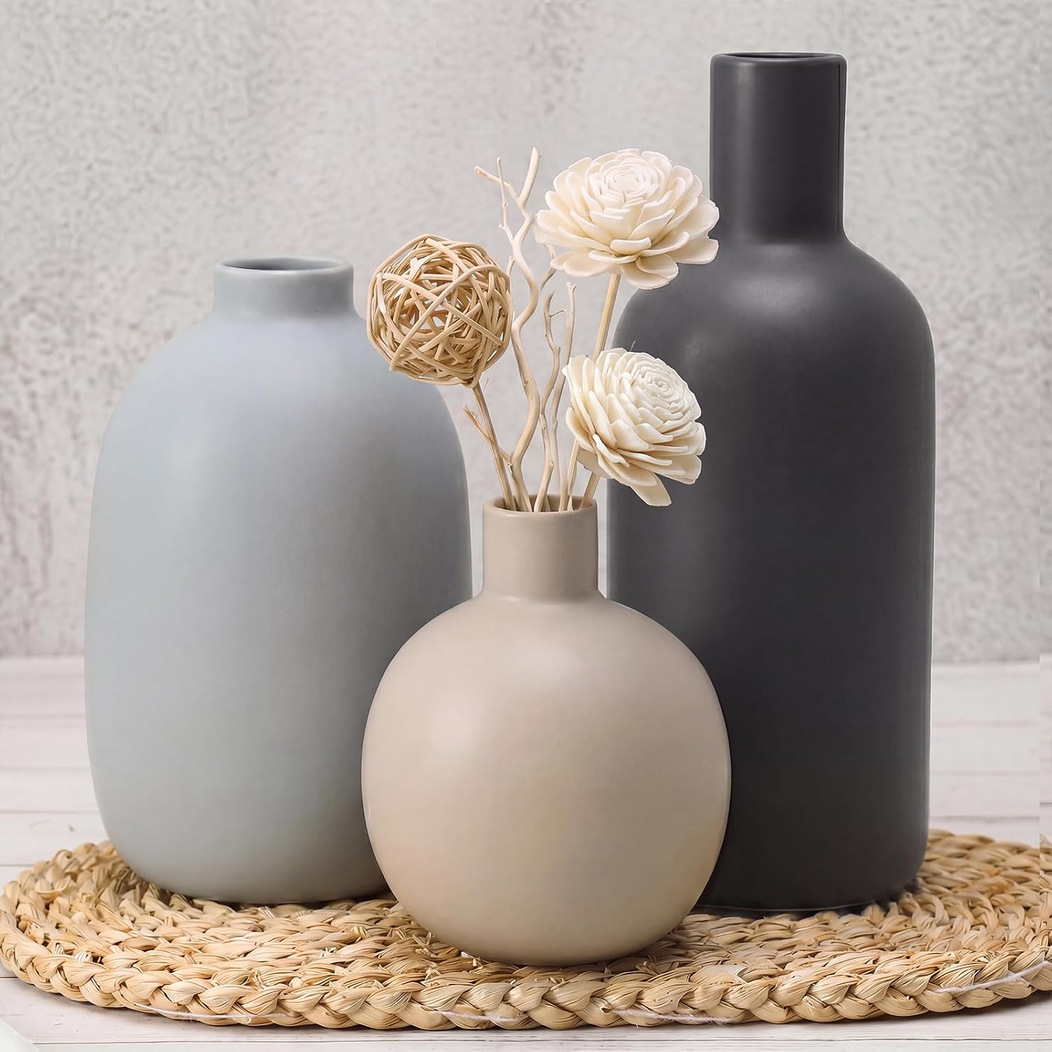 Detalle de Ceramic Vase Set of 3
