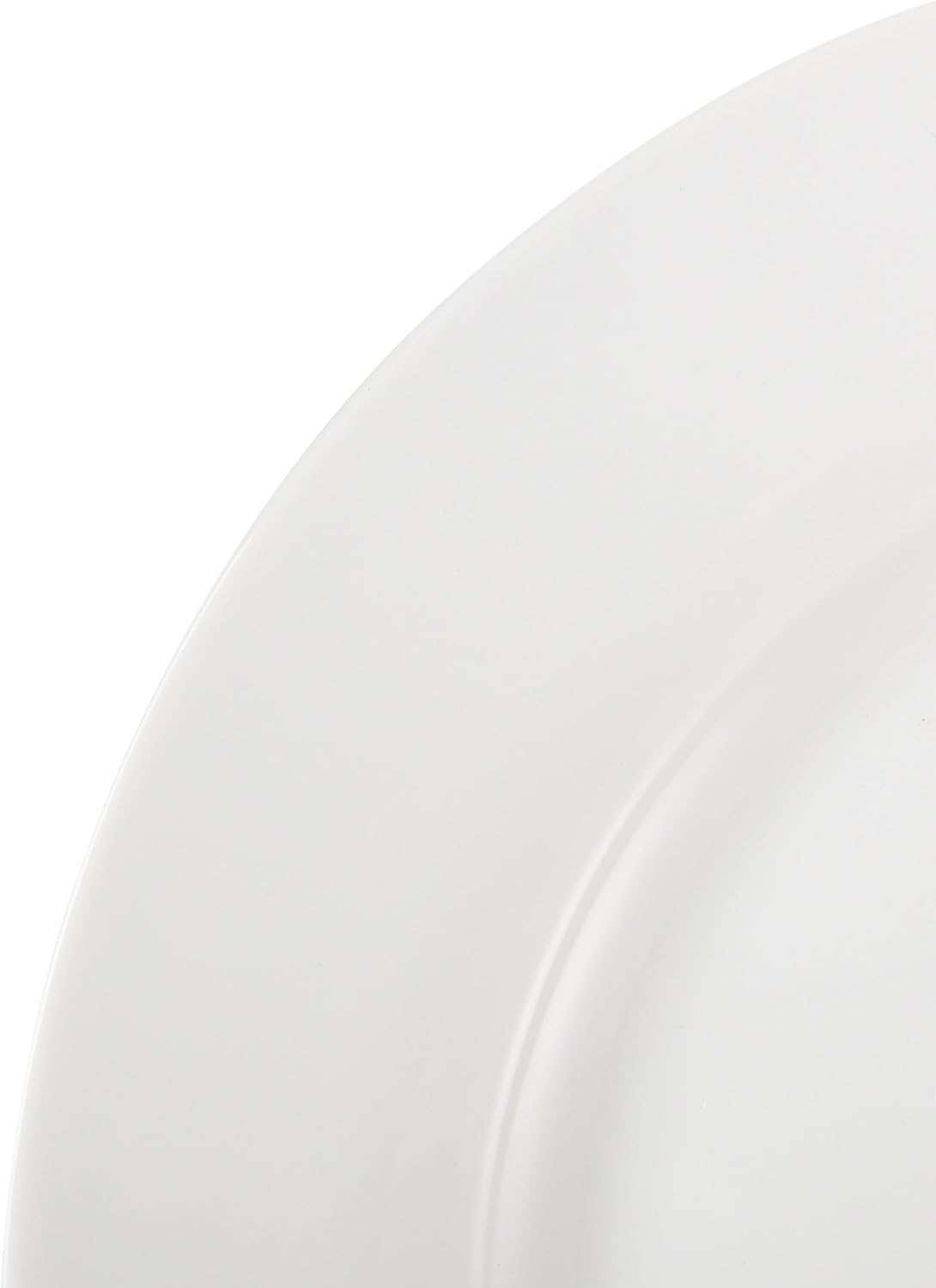 Detalle de Amazon Basics 6-Piece White Dinner Plate Set, 10.5 inches