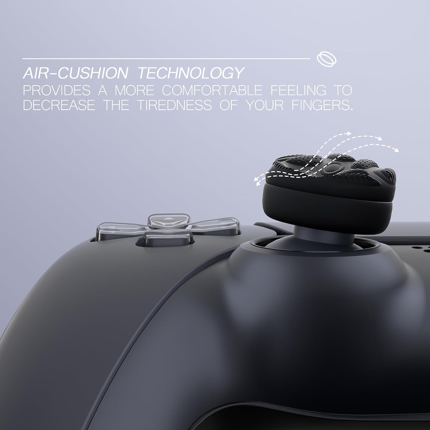 Detalle 2 de PlayVital Thumbstick Caps Regentropfen Textur