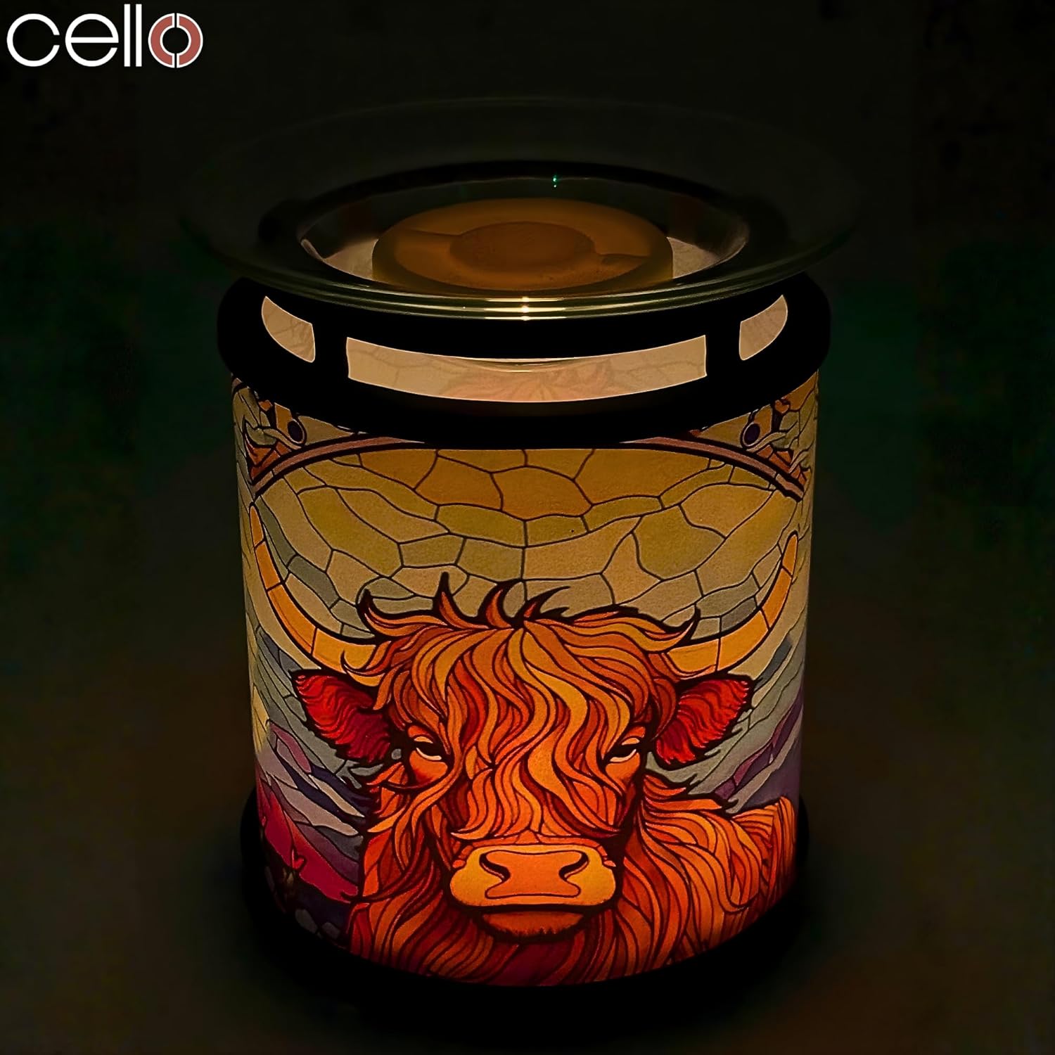 Thumbnail 6 de Cello Cello Tealight Wax Warmer – Highland Cow Design scented oil candle warmer