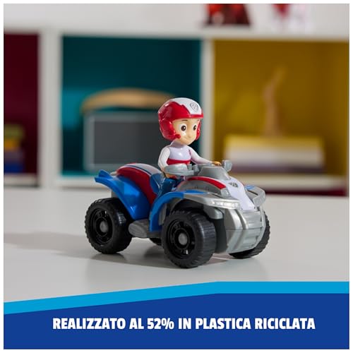 Detalle de Paw Patrol Quad di Ryder: veicolo giocattolo sostenibile con Ryder da collezione