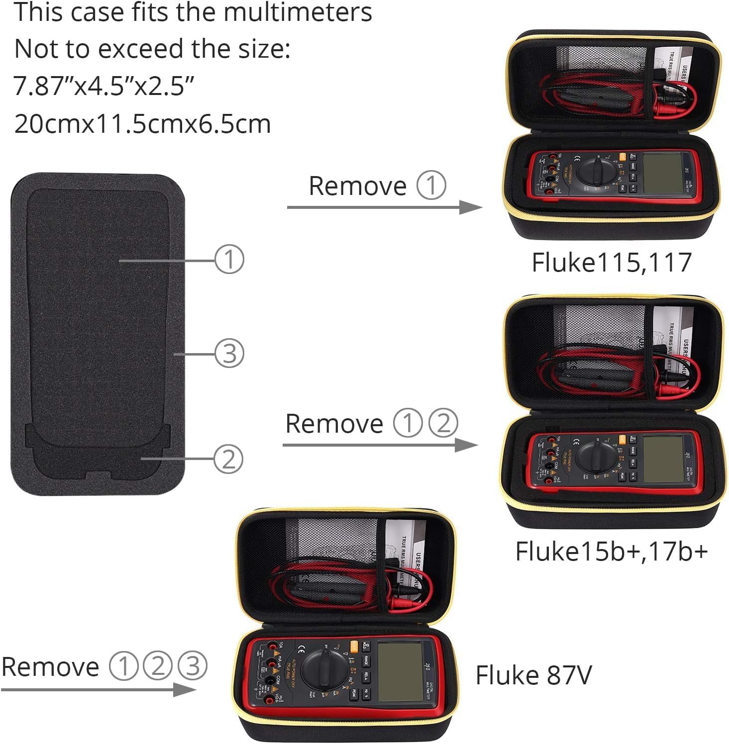 Thumbnail 2 de Neoteck Neoteck Carrying Case for Auto Ranging Digital Multimeters with DIY Foam (EVA, Nylon & PU)
