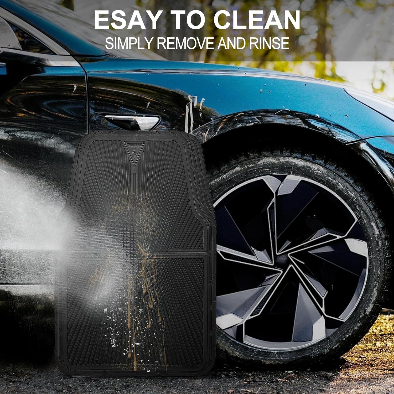 Thumbnail 3 de CAR PASS Rubber Floor Mats 3-Piece