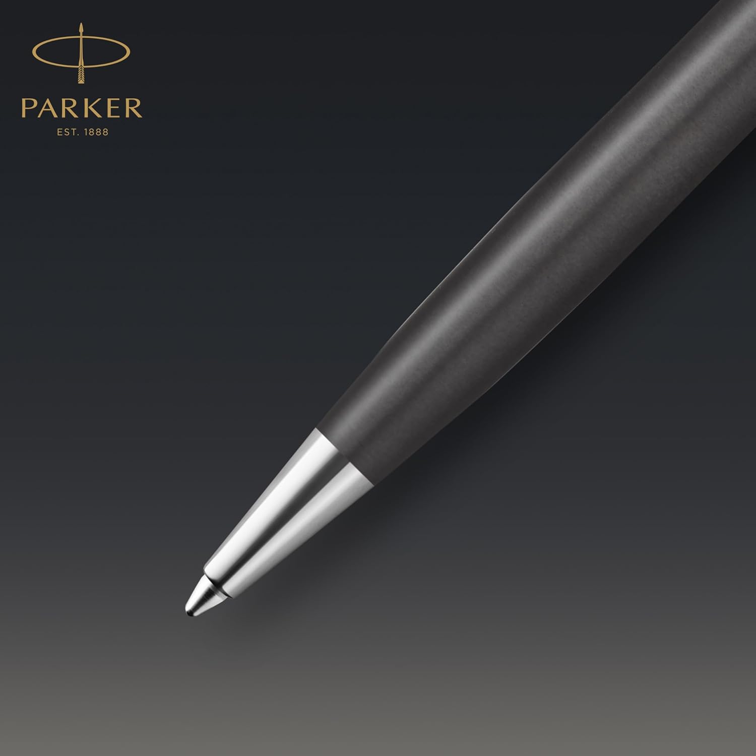 Detalle de Parker Sonnet Penna a sfera Laccata Metal & Grey oro rosa ✒