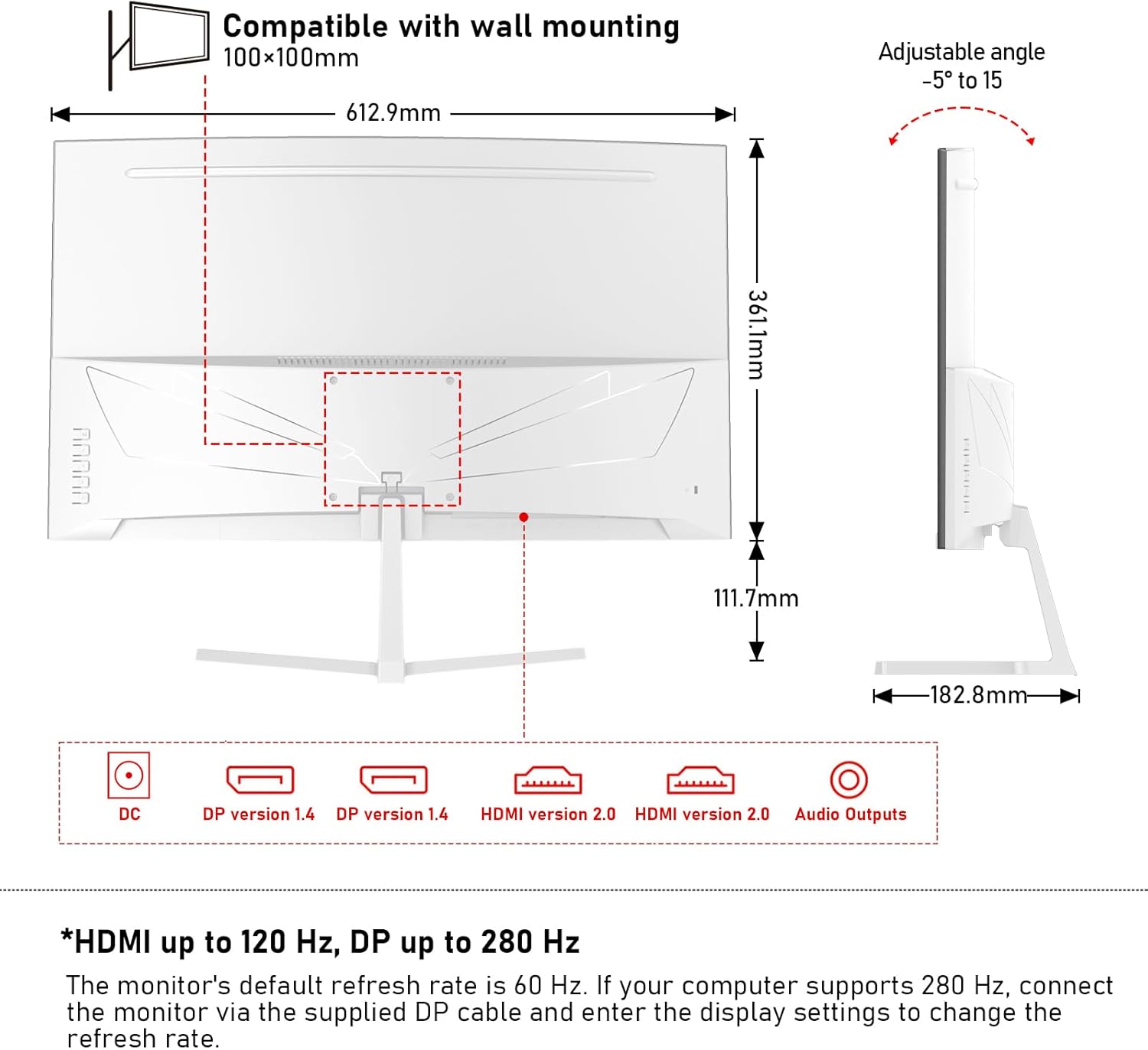 Thumbnail 5 de Gawfolk 27-inch Curved Gaming Monitor 280Hz
