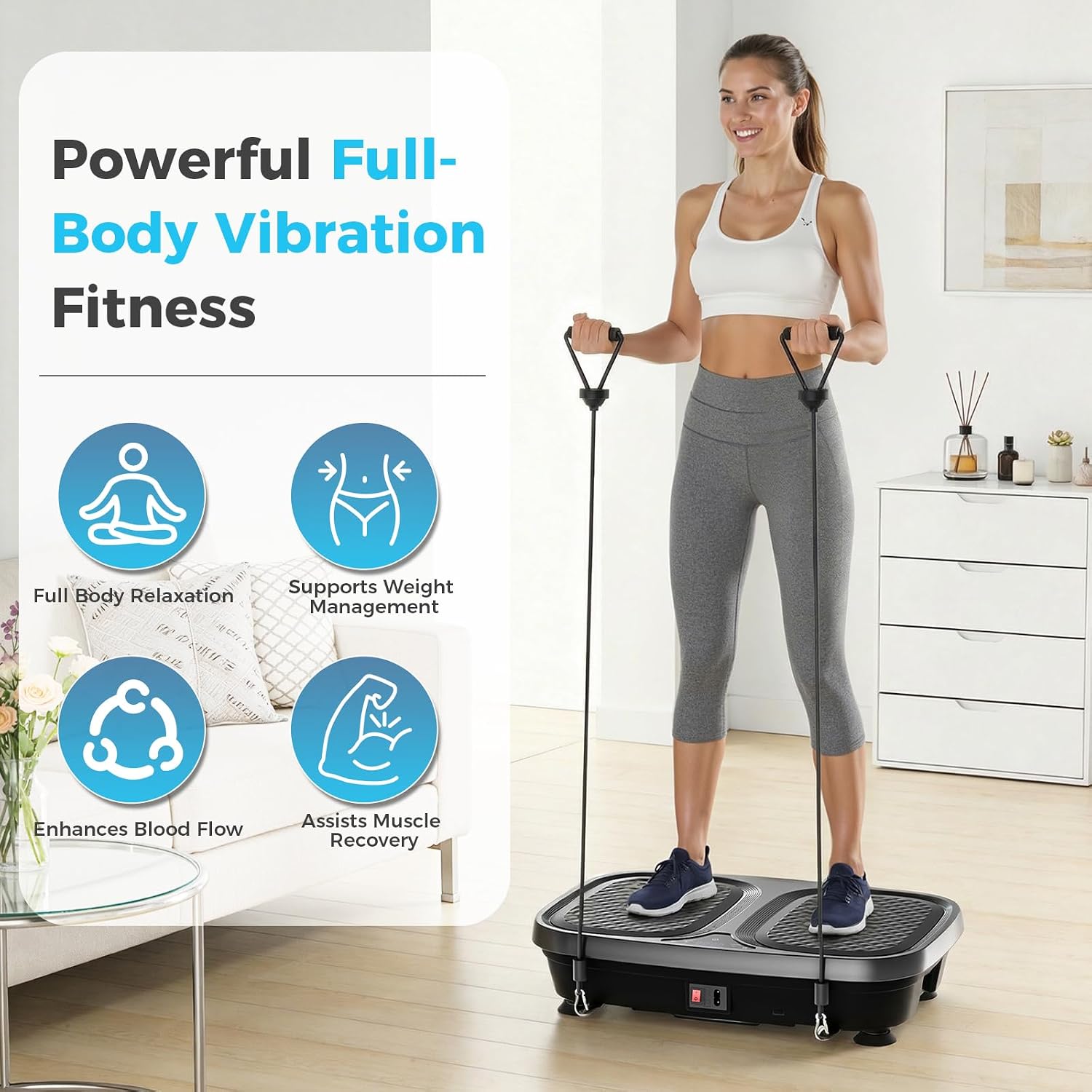 Detalle de DUMOS Vibration Plate 280 lb Capacity