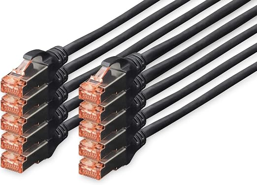 Detalle de DIGITUS Cable LAN Cat 6 - 0,5m - 10 Piezas 🌐