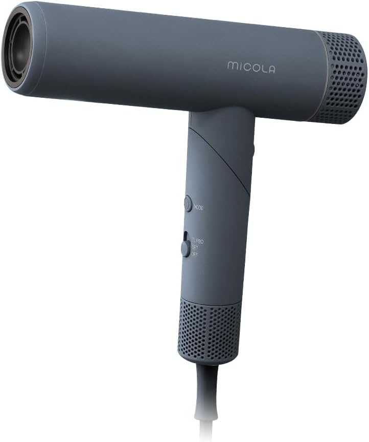 Detalle de アイリスオーヤマ MiCOLA IDR-AZ401-N イオンドライヤー 軽量380g・折りたたみ式、4段階温度調節