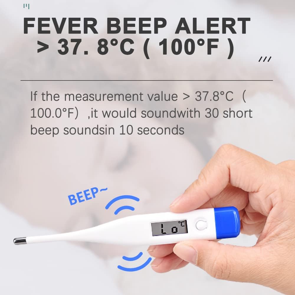 Thumbnail 1 de Berrcom Digital Thermometer for Adults and Babies (Oral, Underarm & Rectal) with Fever Alarm