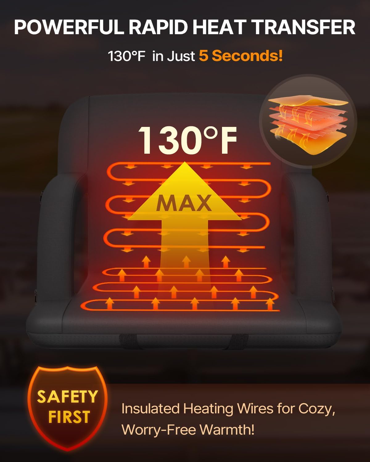 Detalle 2 de HOPERAN Heated Stadium Seat 25