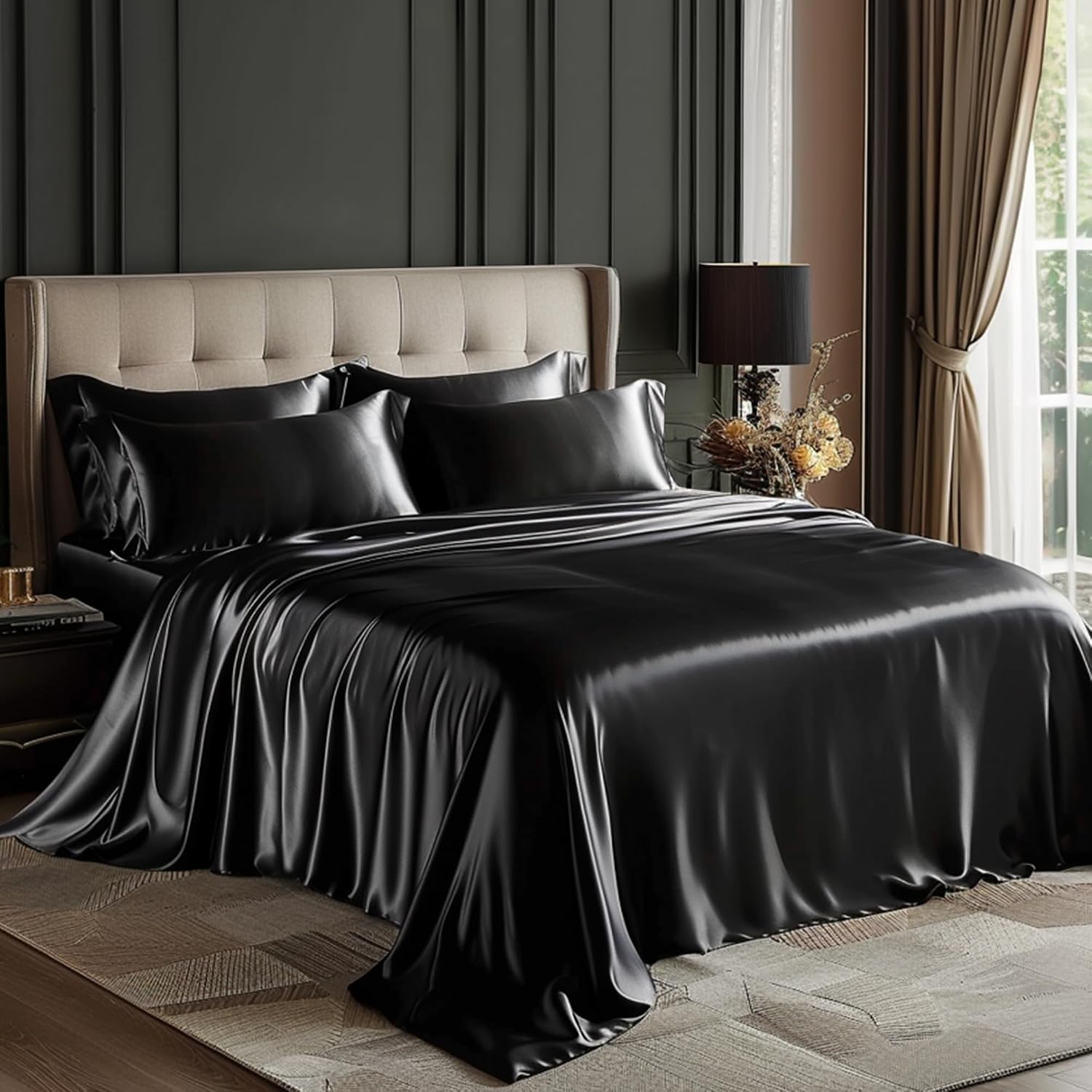 Detalle de Love's cabin Satin Twin Sheets