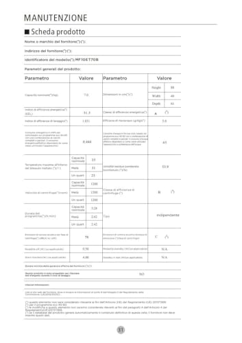 Thumbnail 11 de Midea Lavatrice A Carica dall'Alto 7 kg - Classe A, motore BLDC, Health Guard e programmi rapidi