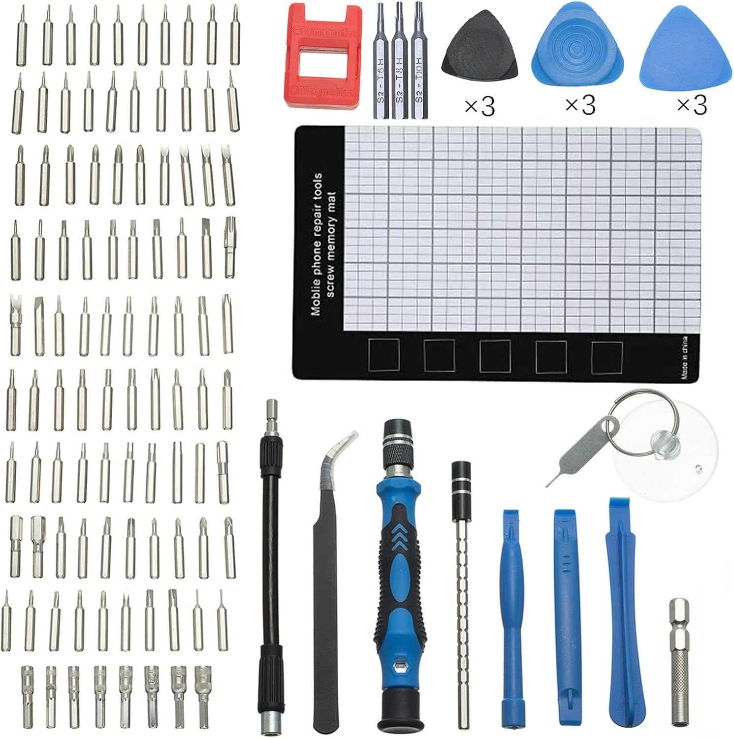 Thumbnail 2 de HPMAISON 122-in-1 Präzisions-Schraubendreher Set mit magnetischer Speichermatte – Mini-Magnetschraubendreher für iPhone, Laptop & mehr