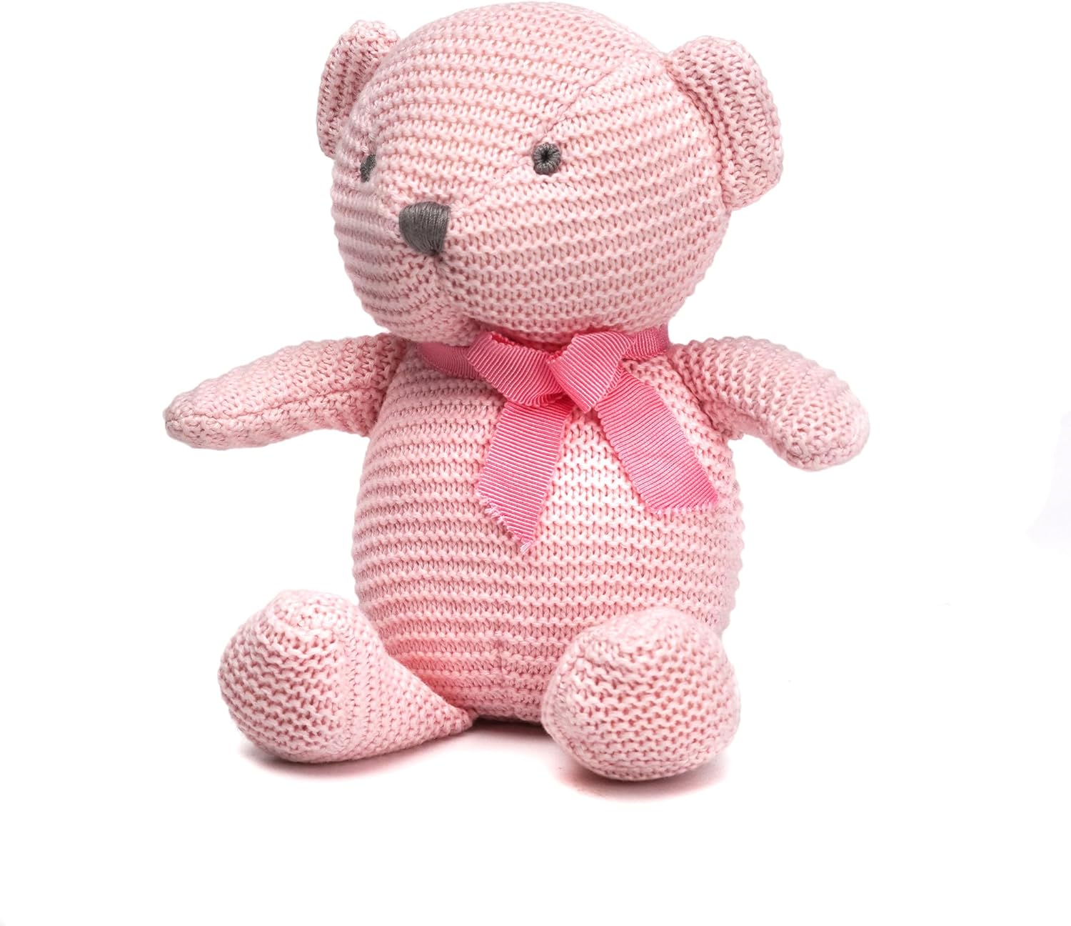 Thumbnail 3 de FLUFFYFUN 100% Organic Cotton Pink Teddy Bear (6.5") – soft toy for newborns (0+ months)