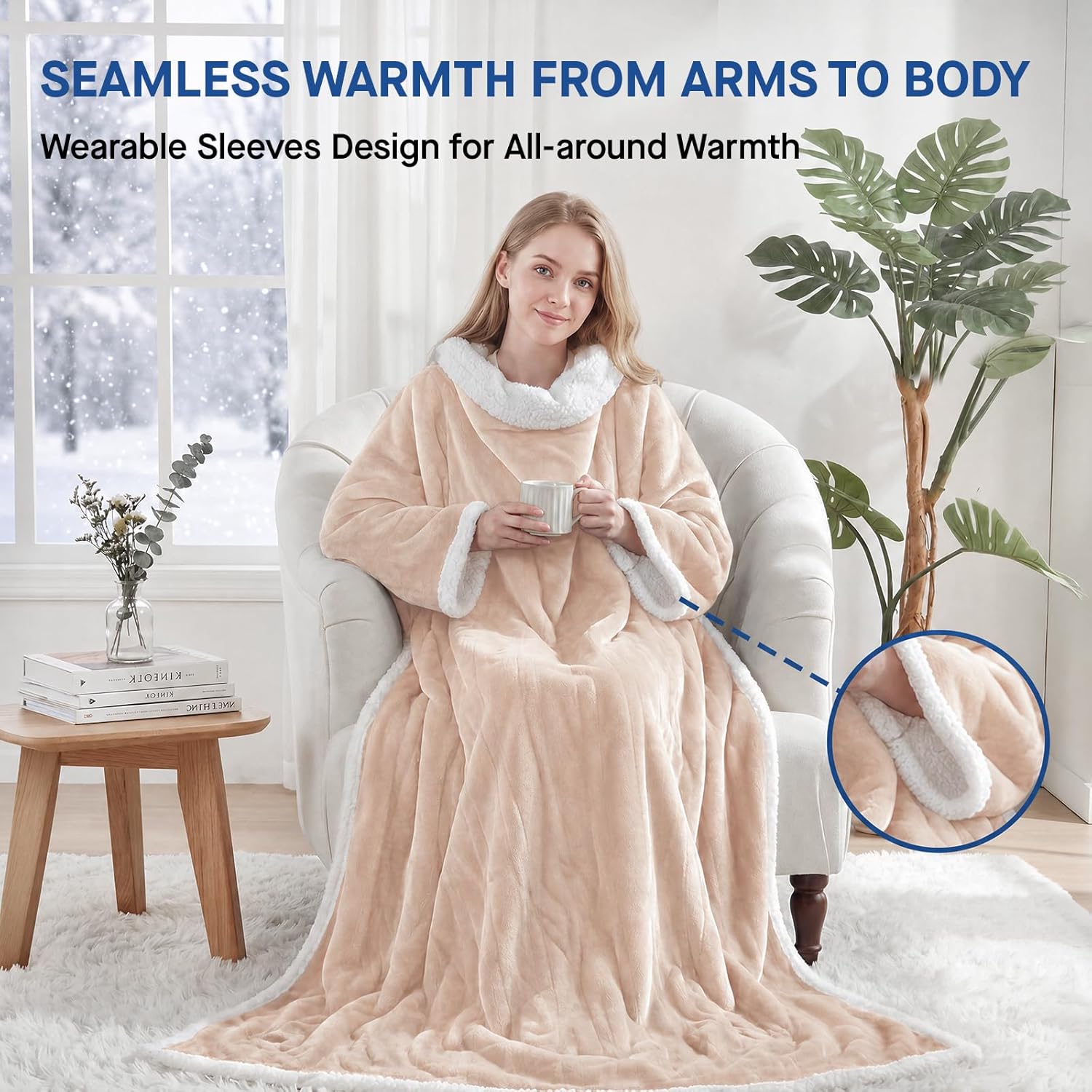 Detalle de Sealy Wearable Electric Blanket, 50 x 70 in