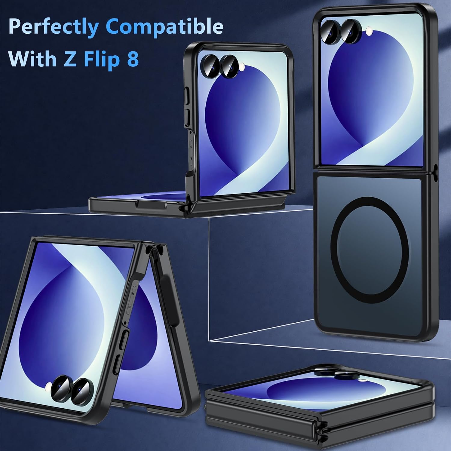 Thumbnail 1 de Hensinple Magnetic Case for Samsung Galaxy Z Flip 8