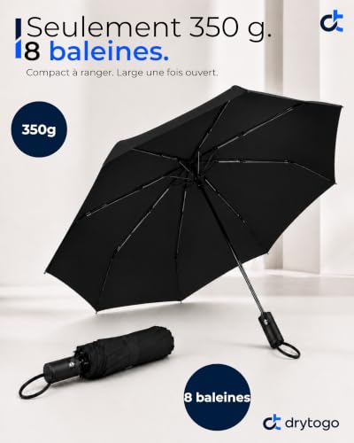 Detalle 2 de Parapluie pliant drytogo : compact, automatique et proposé en trois diamètres