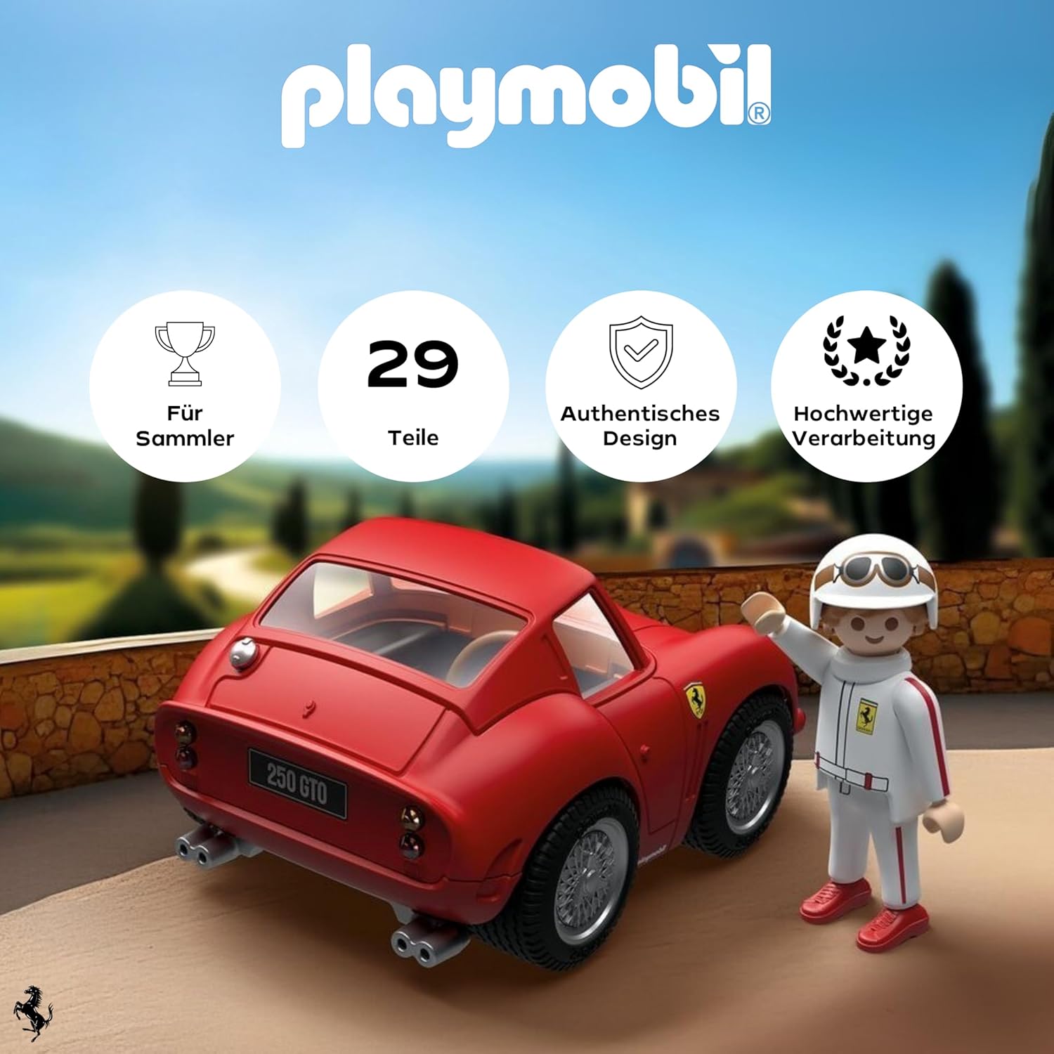 Thumbnail 1 de PLAYMOBIL Collector Cars Ferrari 250 GTO (Modellauto 71856) – mit Fahrerfigur