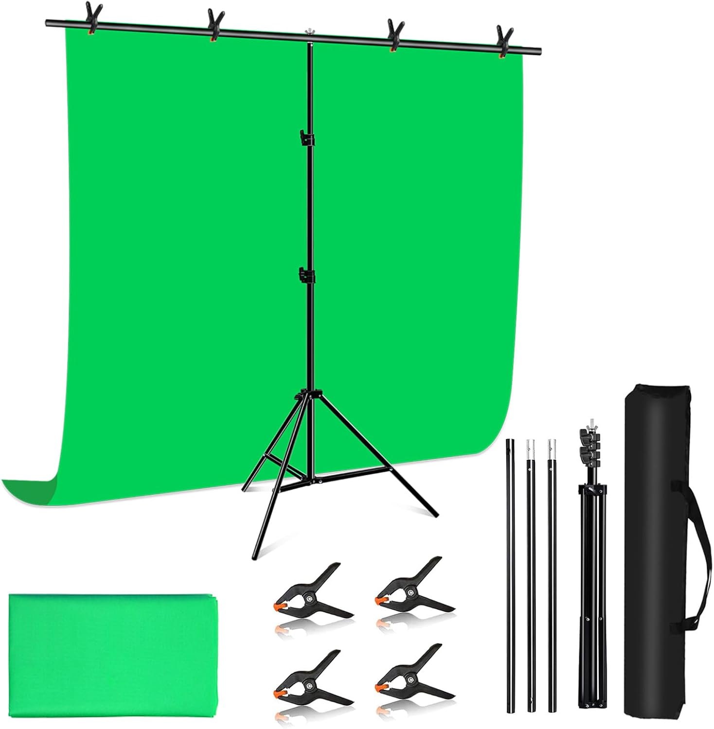 Detalle de PULUZ Greenscreen Backdrop with Stand 2x2m