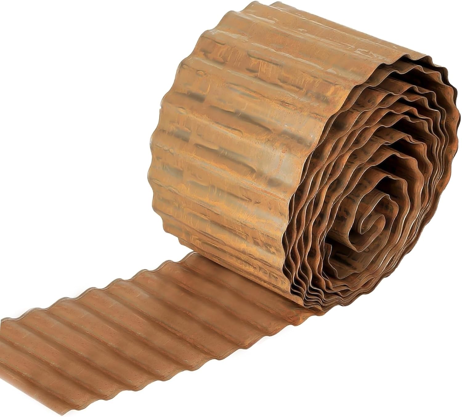Detalle de COSDACE HG0813_12 Corrugated Galvanized Metal Garden Edging, 10 Inch x 20FT