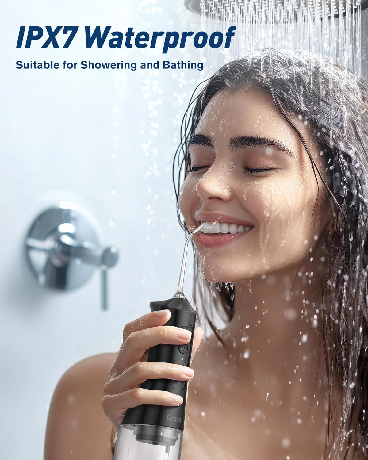 Thumbnail 5 de Glracd cordless water flosser with waterfall microbubble tech and DIY pressure modes