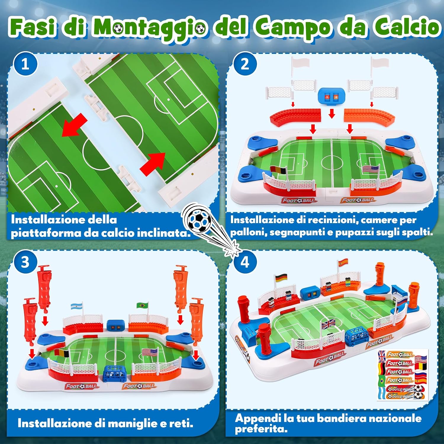 Thumbnail 2 de Dromlag Regalo Bambino Calcio Balilla 3-9 Anni
