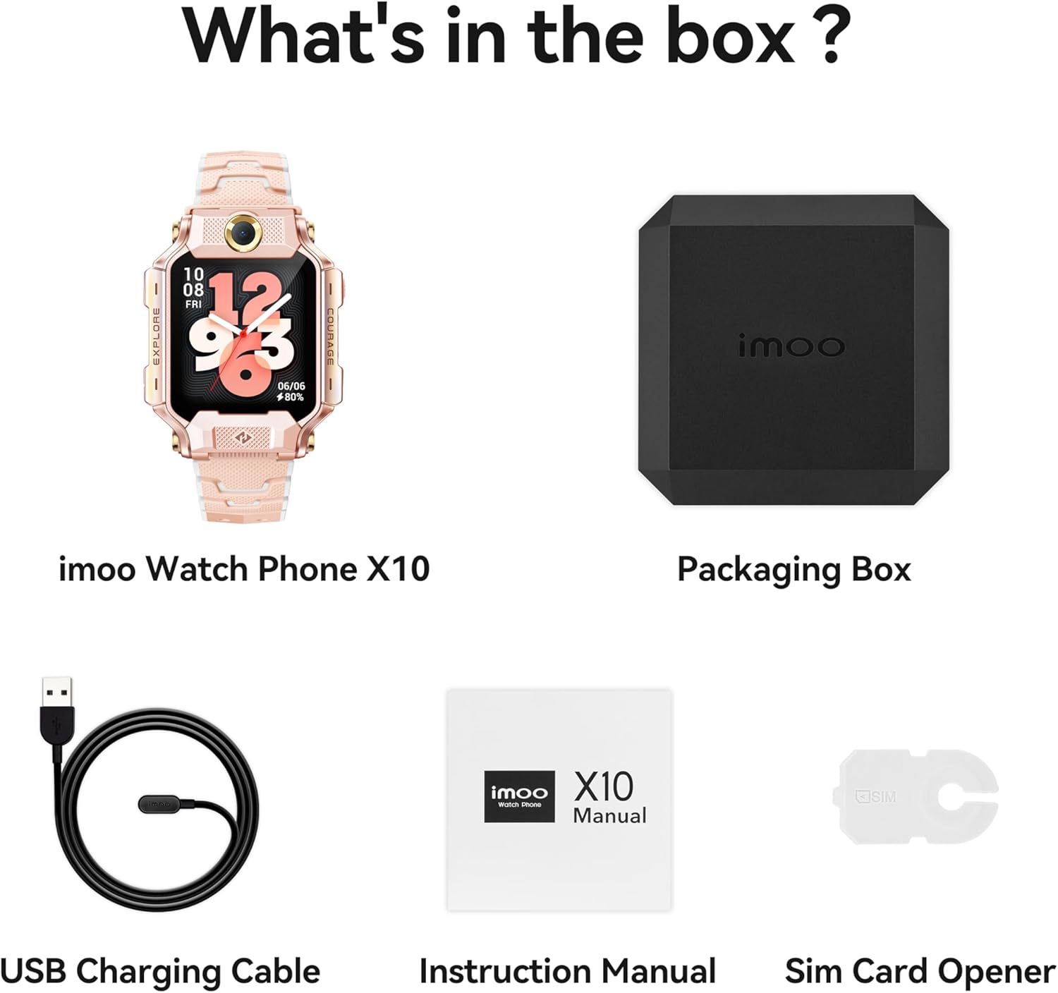Thumbnail 5 de imoo Watch Phone X10 : Montre Intelligente avec Vidéo HD, Localisation et Étanchéité IPX8