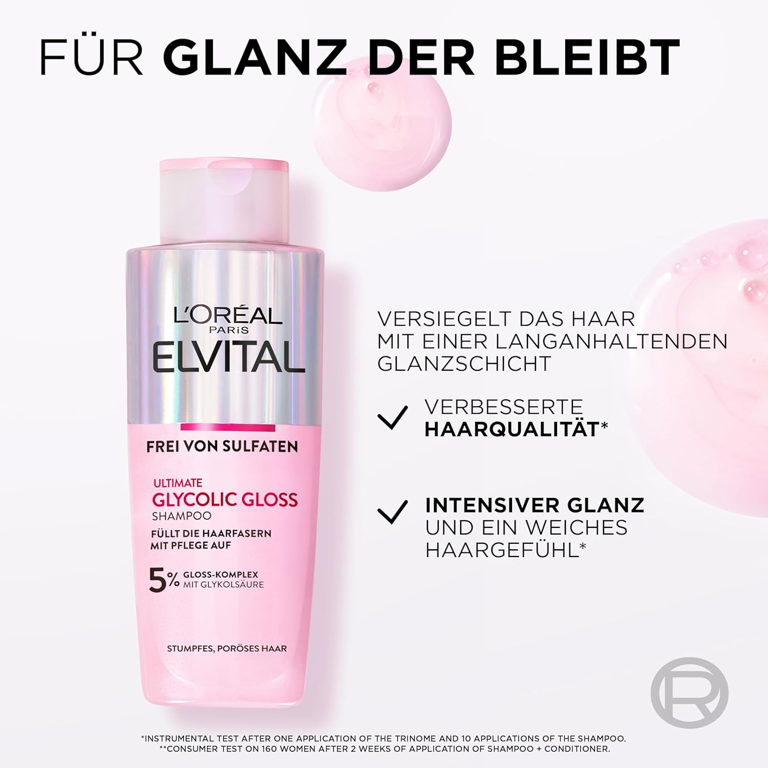 Thumbnail 2 de L’Oréal Paris Elvital Glycolic Gloss Bundle 3-teilig – Glänzendes Haar dank Glycolsäure-Glossing