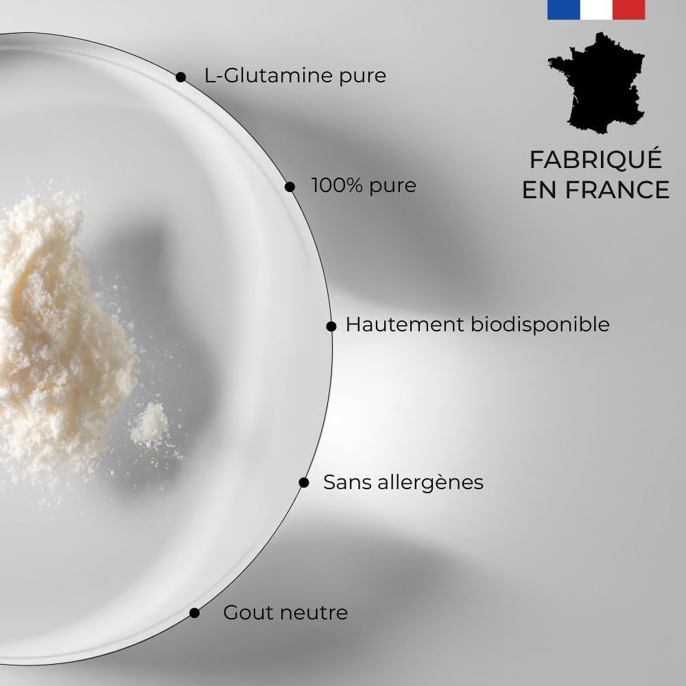 Thumbnail 2 de L-Glutamine CUURE en poudre 100 % pure (60 g) – pour la récupération après l’effort