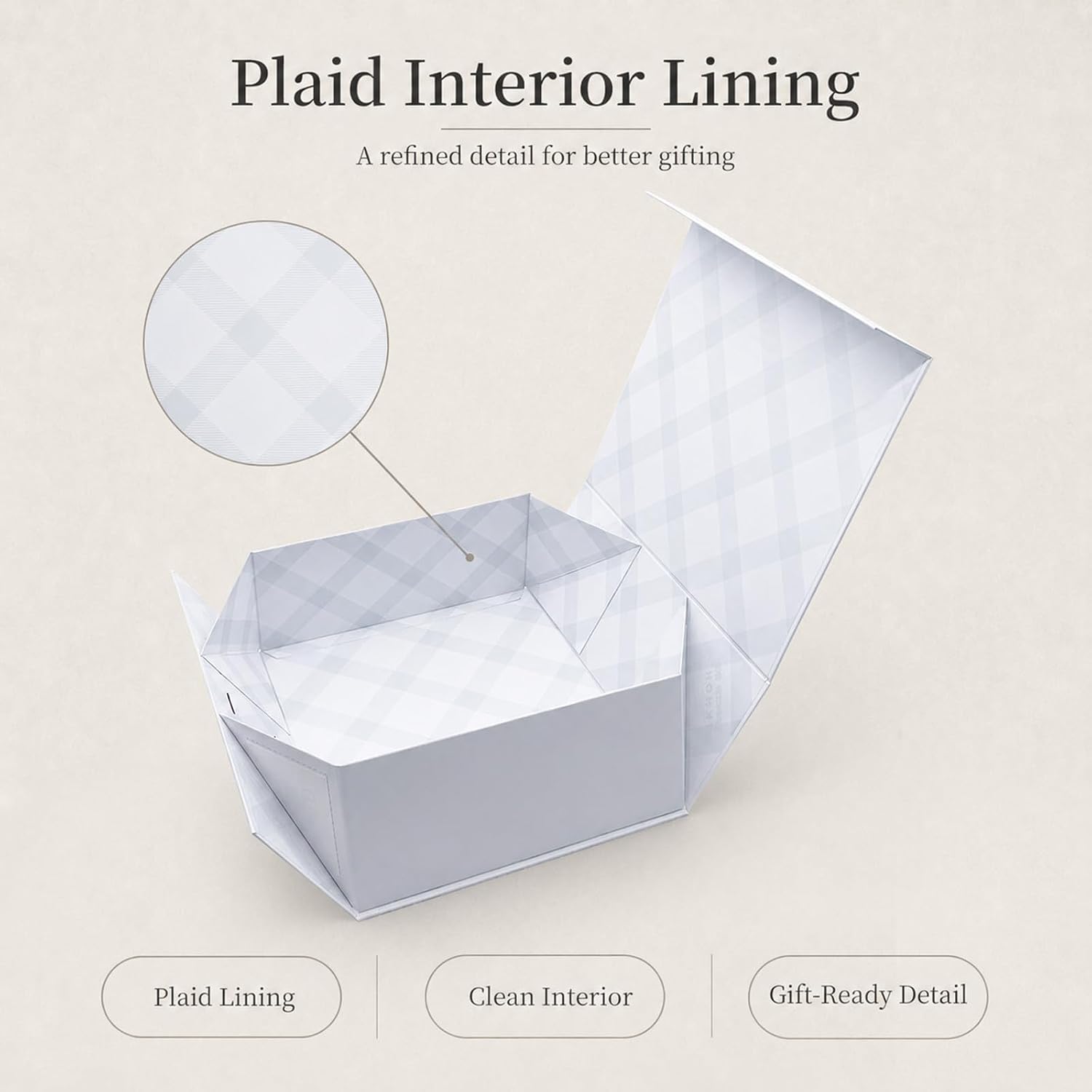 Thumbnail 2 de Tekhoho White Large Gift Box 33.5x27x12.5 cm