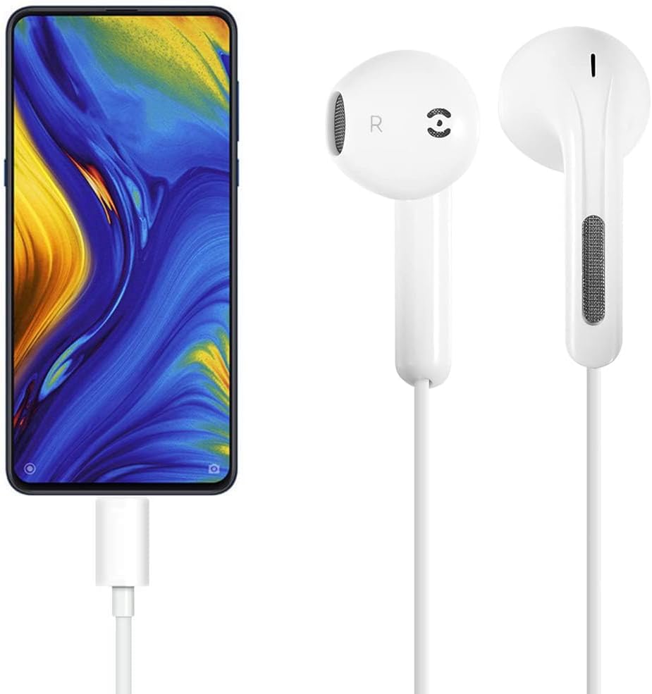 Thumbnail 4 de 2-Pack USB-C Wired Headphones with Mic, Volume Control & Noise Reduction for iPhone, iPad Pro, Samsung Galaxy & Pixel