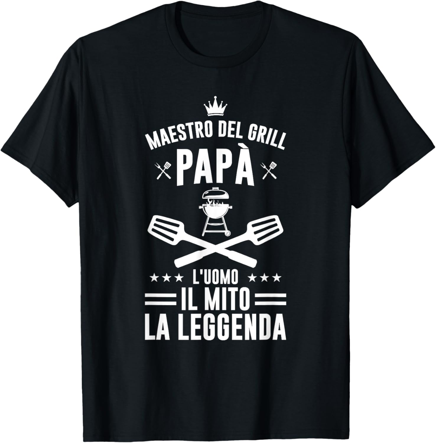 Detalle de Maglietta Barbecue Papà Maestro di Griglia