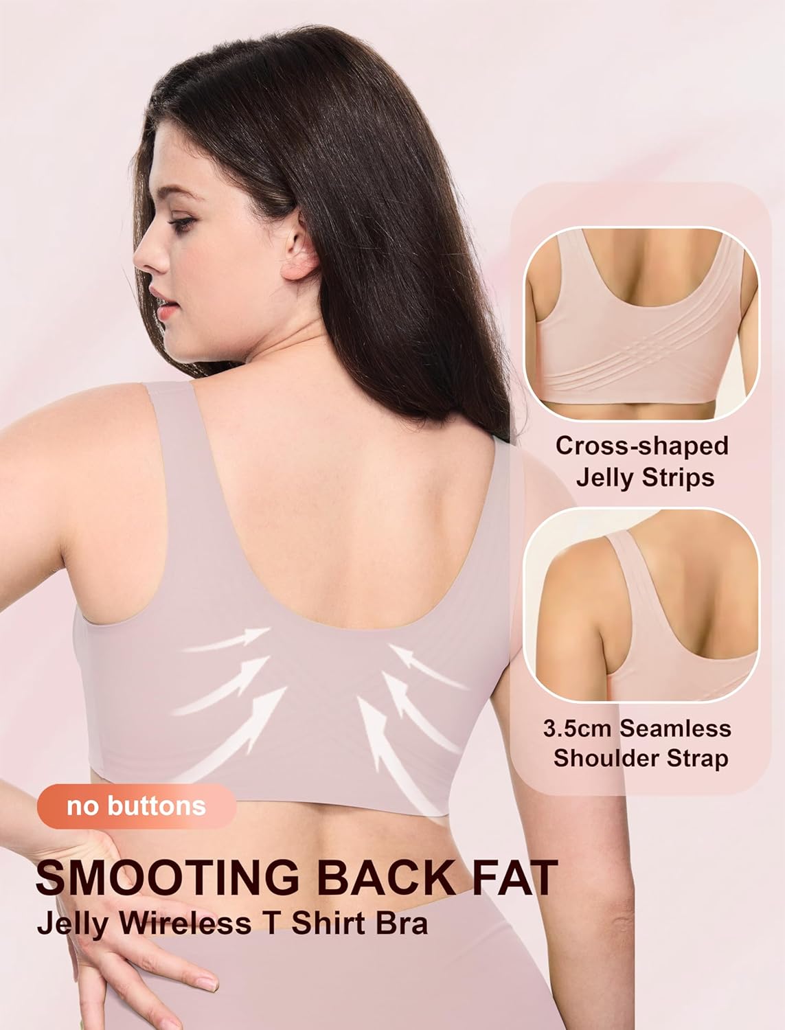 Thumbnail 4 de Soft Intention Jelly Wireless Bra (Seamless Push-Up, Full Coverage) — Regular & Plus Size