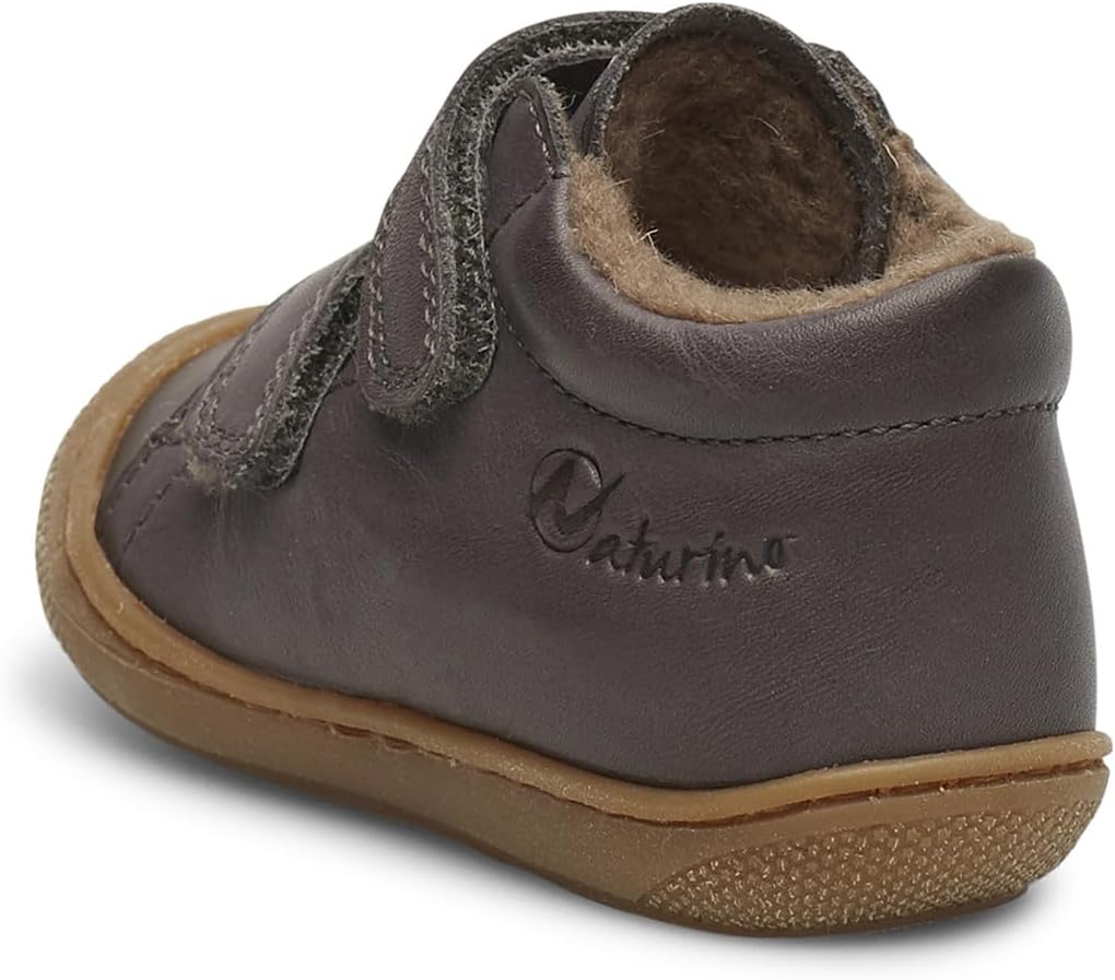 Detalle de Naturino Cocoon VL-Lauflernschuhe aus Nappaleder mit Wollfutter Anthrazit 17