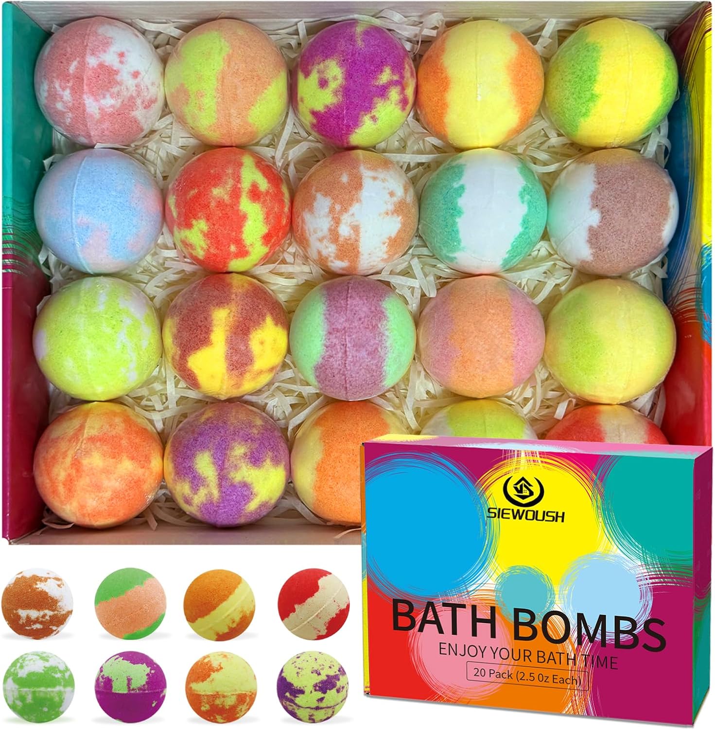 Detalle de Bath Bombs Gift Set for Kids 20pcs