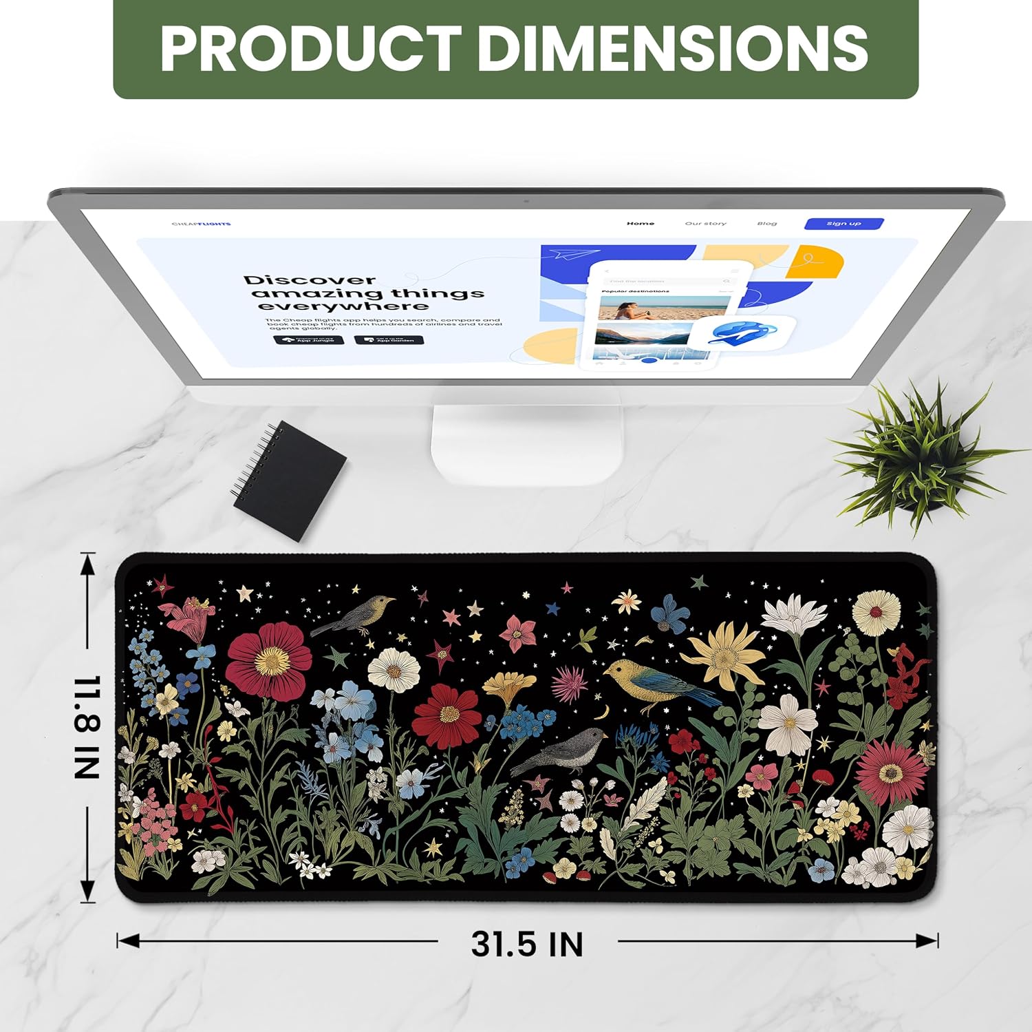 Detalle de Extended Desk Mat, 31.5" x 11.8