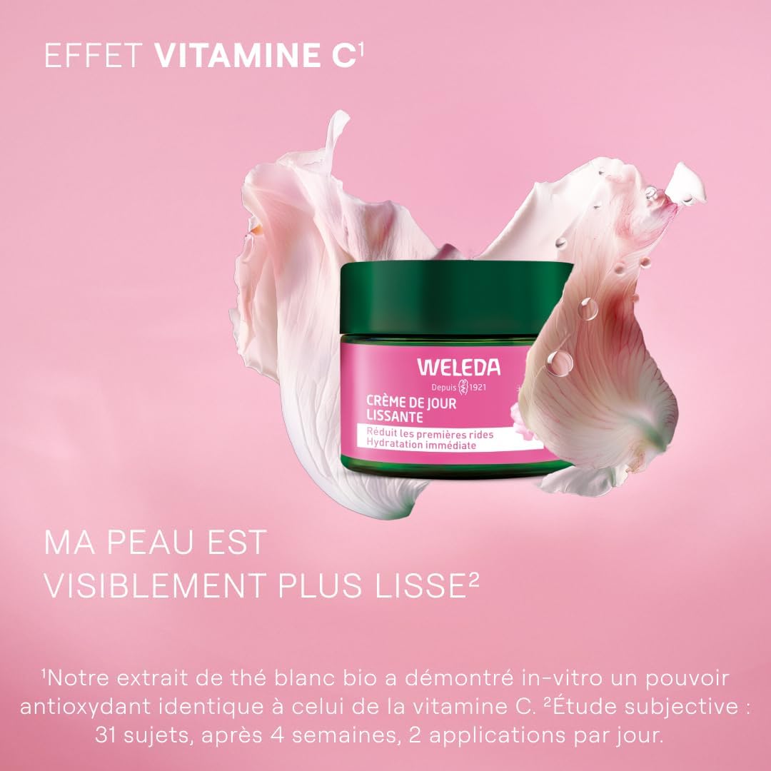 Thumbnail 2 de WELEDA Crème de Jour lissante Rose musquée & Thé blanc NATRUE 40 ml