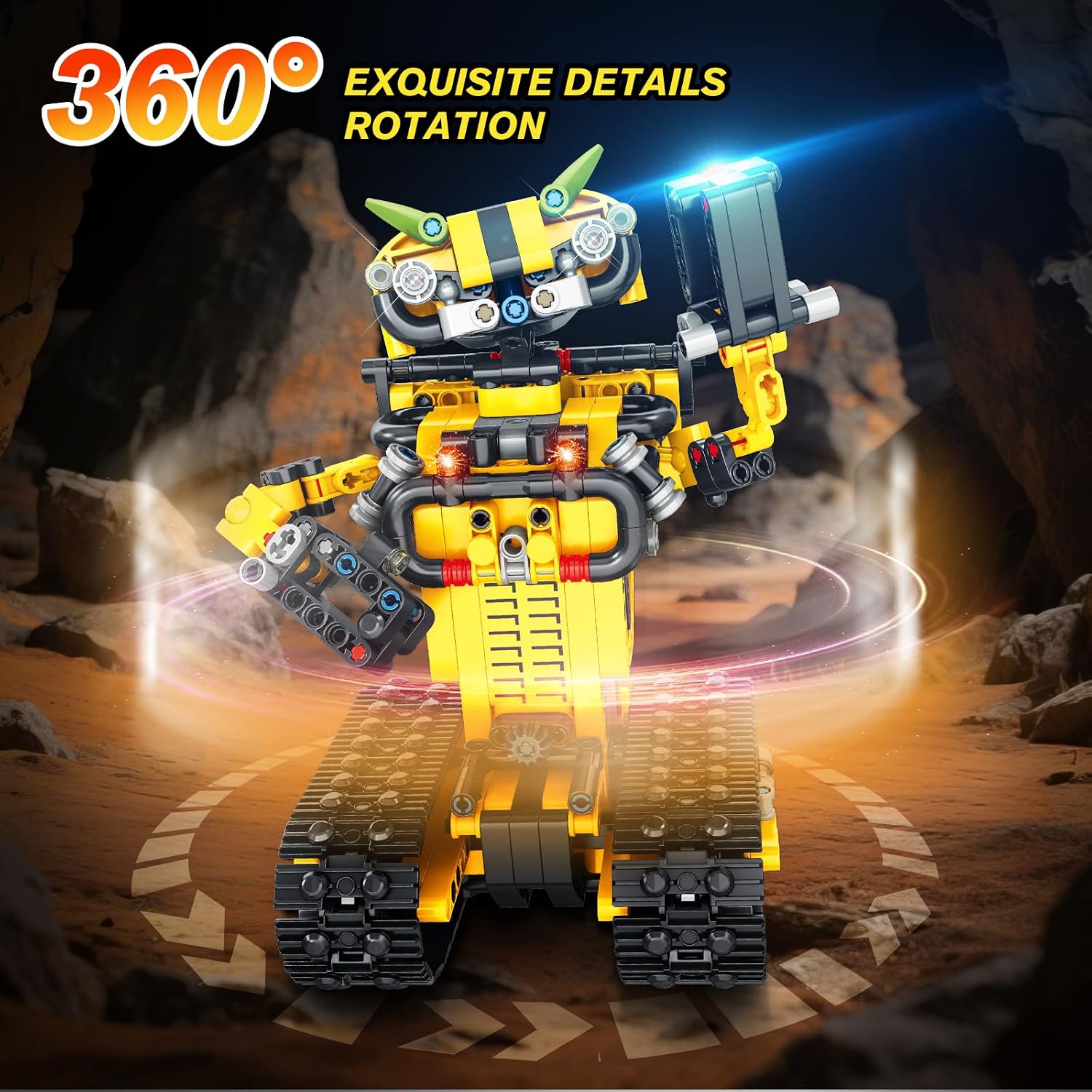 Thumbnail 4 de HiWEEGO 730 Teile ferngesteuerter Roboter đ€