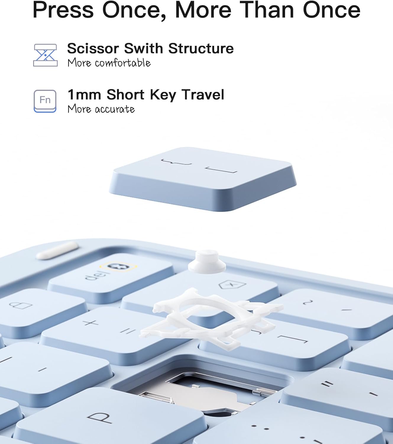 Detalle 2 de Inateck Ultralight Keyboard Case with Touchpad