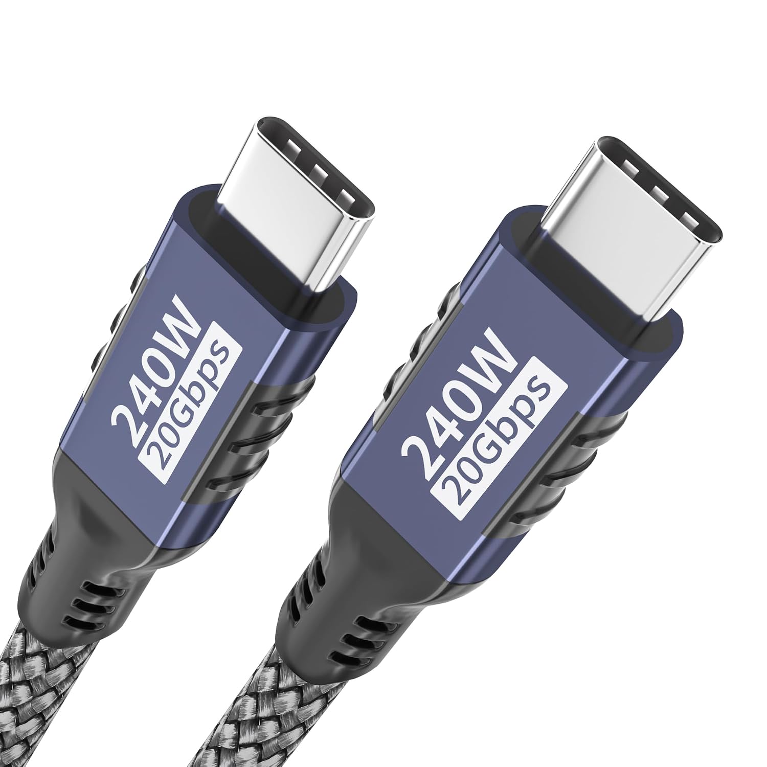 Detalle de USB-C auf USB-C Kabel 1,5 m – 240 W PD 3.1, 20 Gbit/s, 5K/4K Videoübertragung
