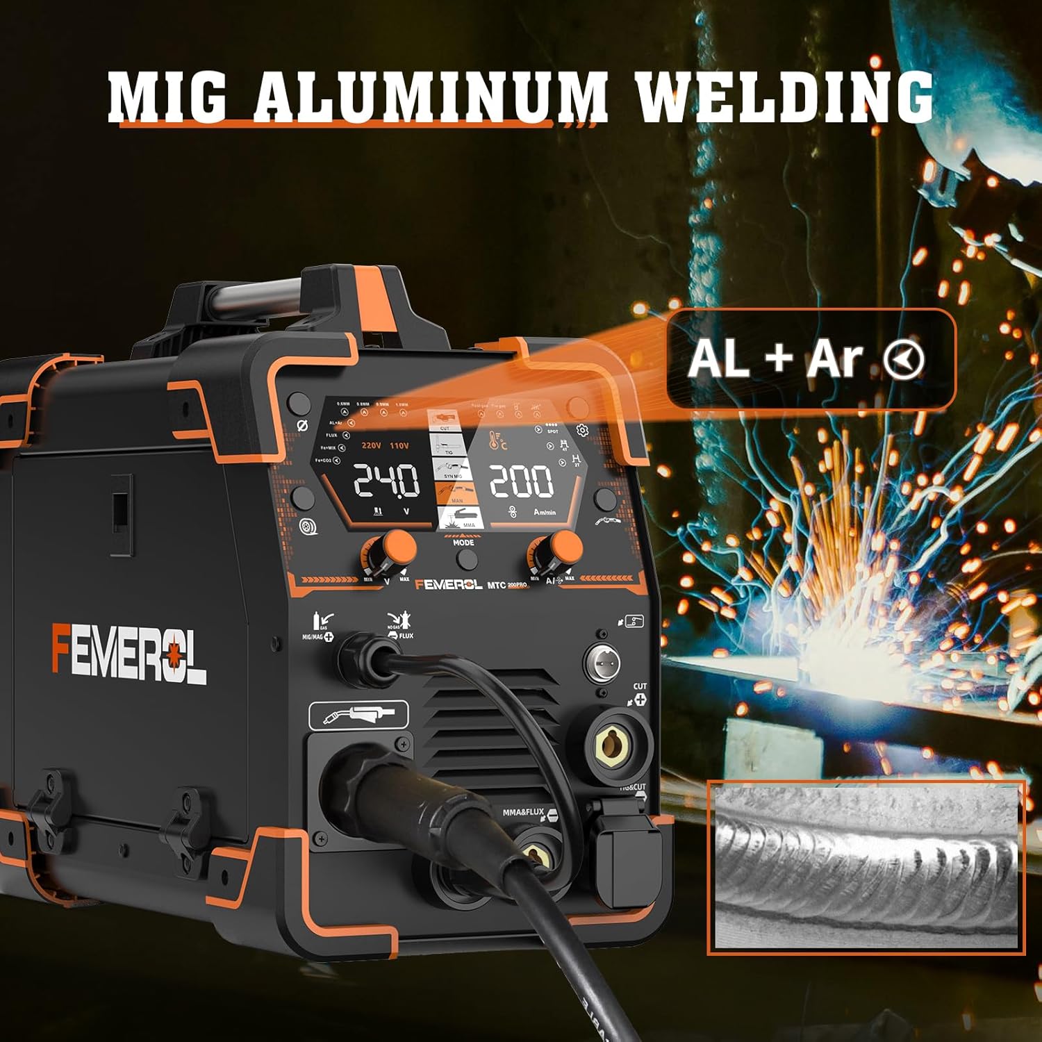 Thumbnail 4 de FEMEROL Combo 6-in-1 200A Multi-Process Welder