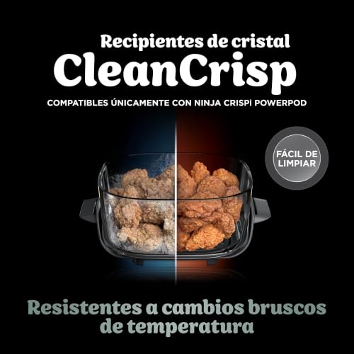 Detalle de Ninja CRISPi: Freidora de Aire Portátil 4 en 1, 3,8 L, Piedra – versátil y compacta para cocinas pequeñas