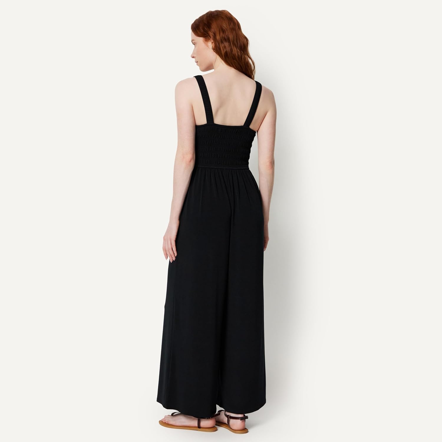 Detalle de Amazon Essentials Women's Square Neck Wide Leg Sleeveless Jumpsuit
