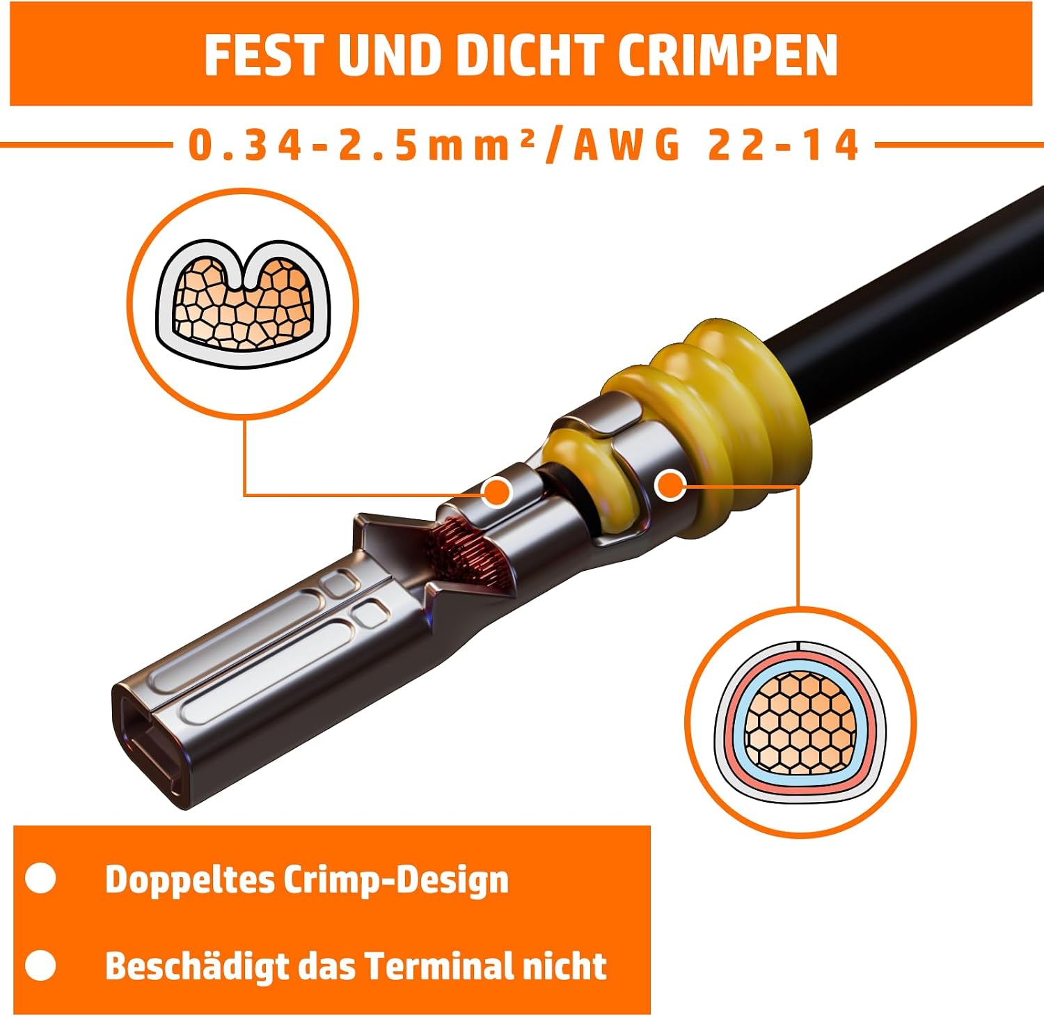 Detalle 2 de PEBA KFZ Steckverbinder IP67 🔌