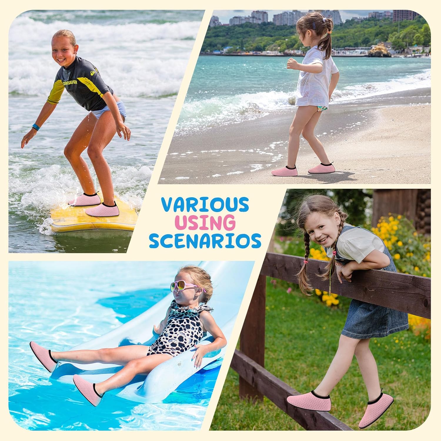 Thumbnail 5 de Kids Water Shoes: Toddler Swim Shoes for Boys & Girls – Lightweight Quick-Dry Beach Footwear