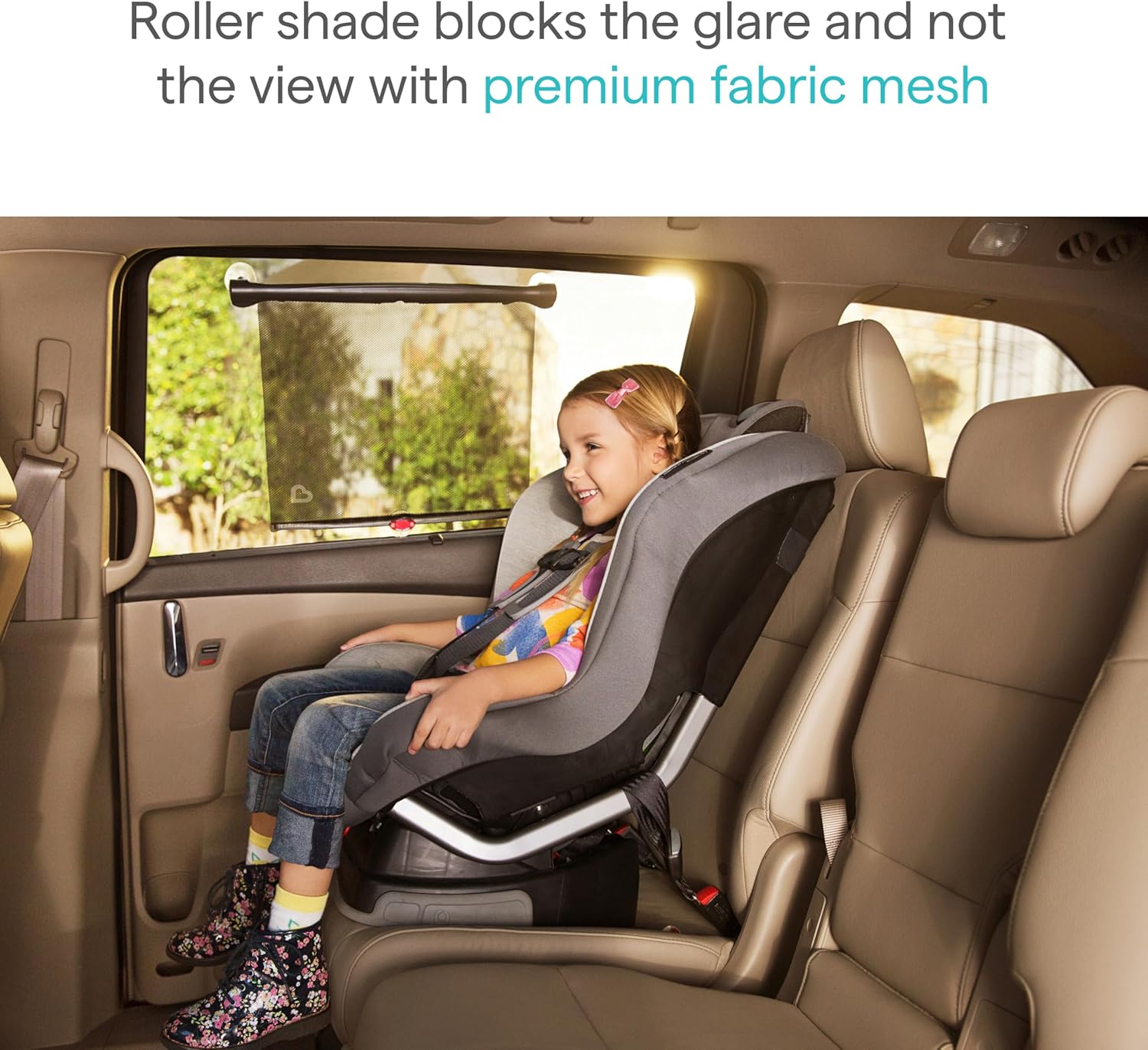 Detalle de Munchkin Brica Sun Safety Car Window Shade with Heat Alert (2 Pack) – Black